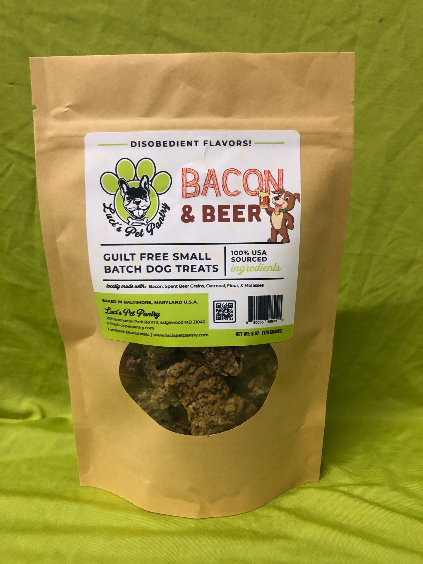 Turkey Bowl - All Natural Turkey & Beer Dog & Puppy Treats - Disobedient Biscuits! 6 oz. Pouch