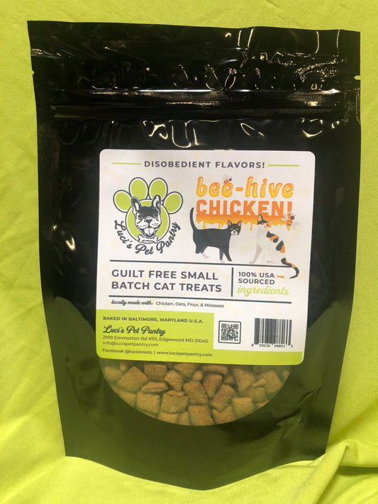 Beehive Chicken - All Natural "Chicken" Cat & Kitten Disobedient Treats - 2 oz. Pouch