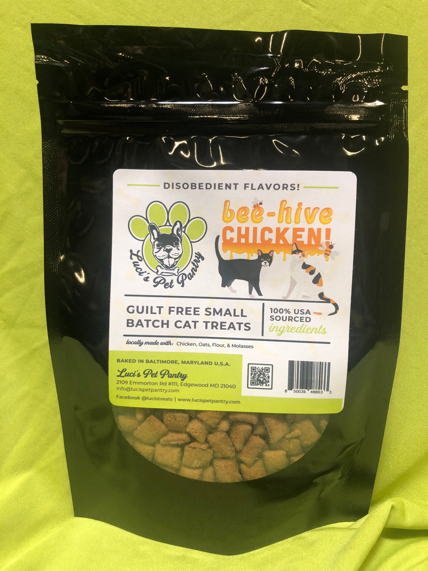 Beef - All Natural "Beef" Cat & Kitten Disobedient Treats - 2 oz. Pouch