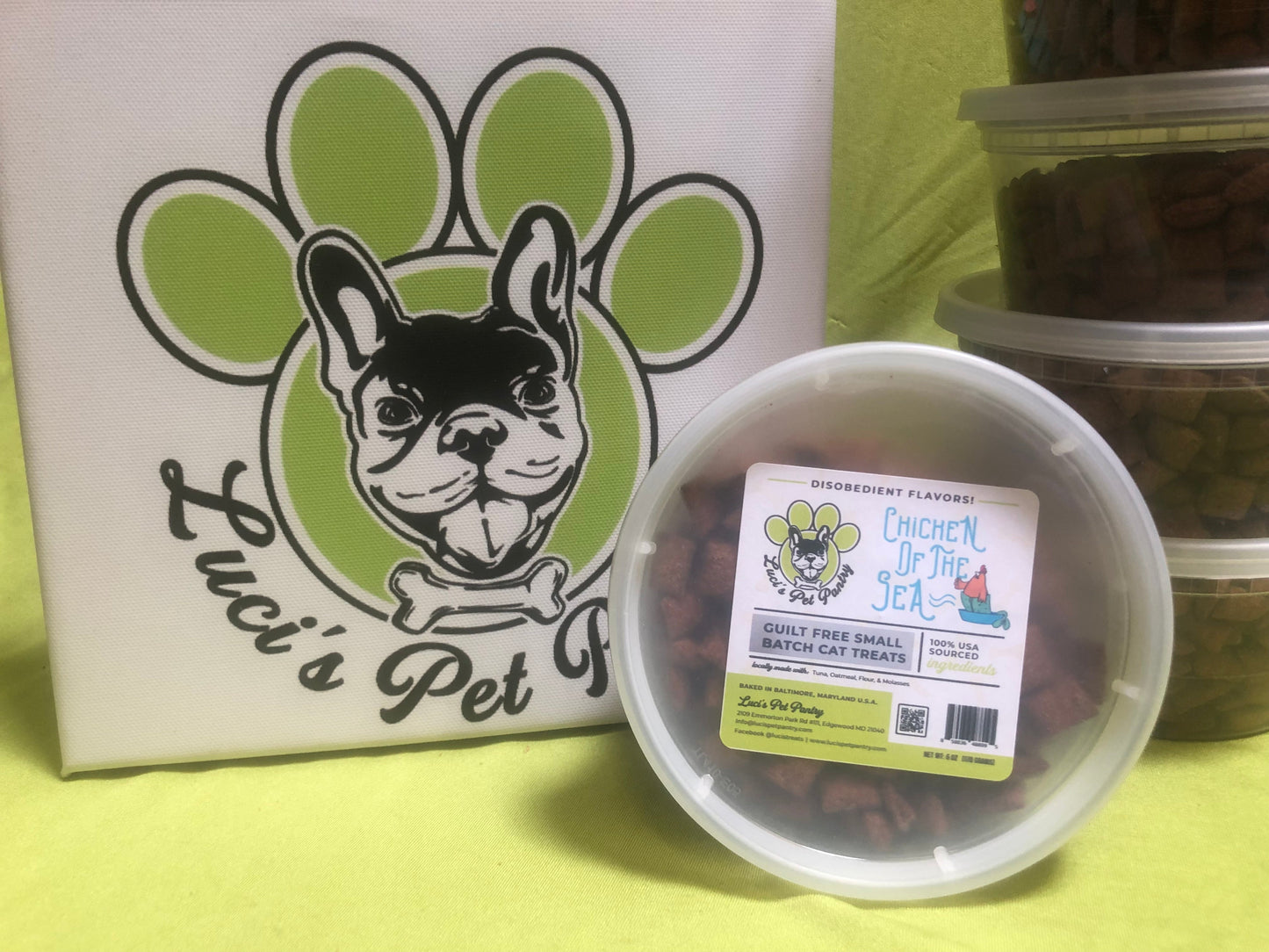 Shrimp - All Natural "Beef" Cat & Kitten Treats - Disobedient Tub of Cat Treats
