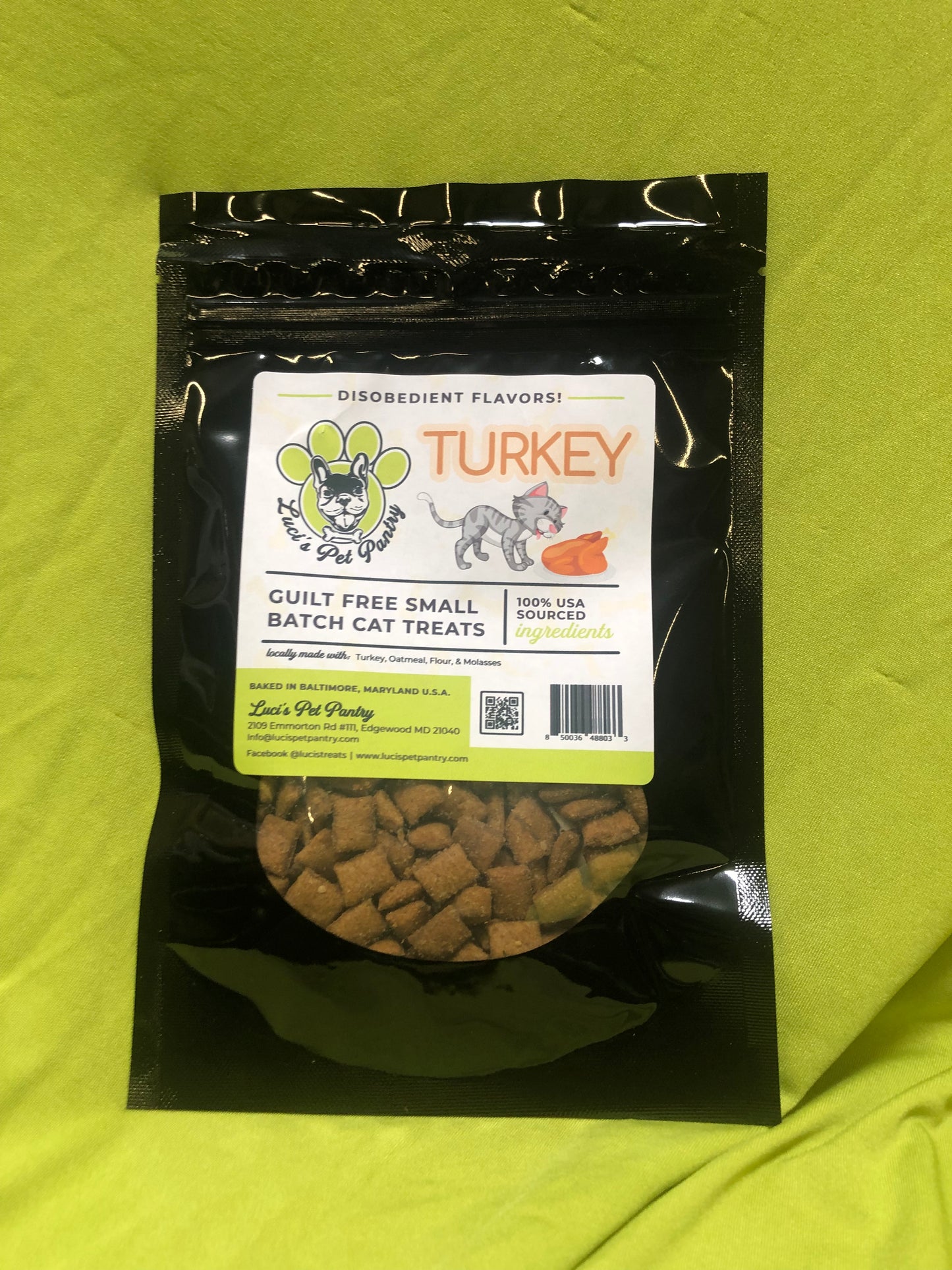 Beef - All Natural "Beef" Cat & Kitten Disobedient Treats - 2 oz. Pouch