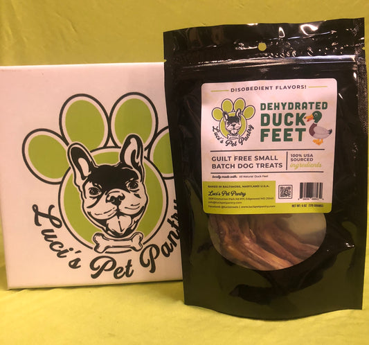 All Natural Duck Feet Dog Chews with Natural Glucosamine (Joints) & Collagen (Skin). 3 Pack Pouch