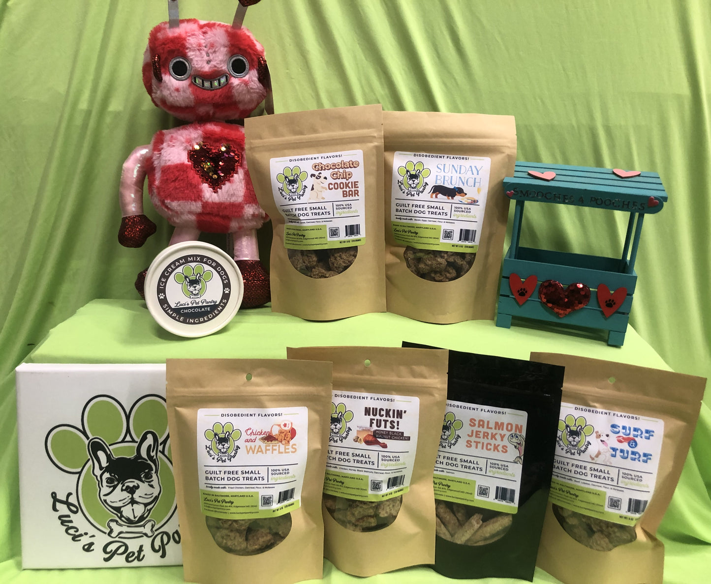 "Valentine's Day" Dog & Puppy Gift Box! Now Available Year Round!