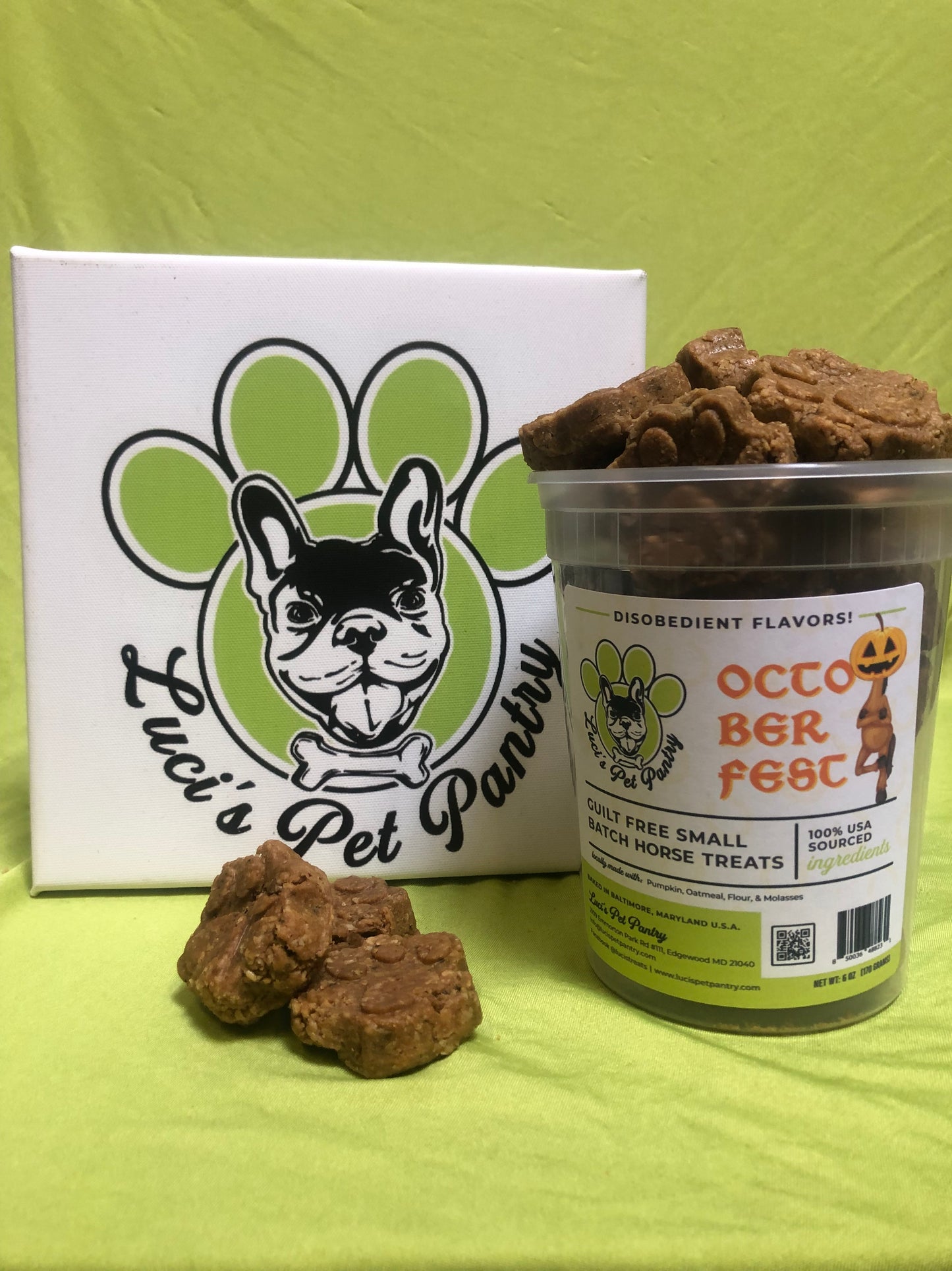 Octoberfest - All Natural "Pumpkin" Horse Treats - Disobedient Biscuits Bulk Tub