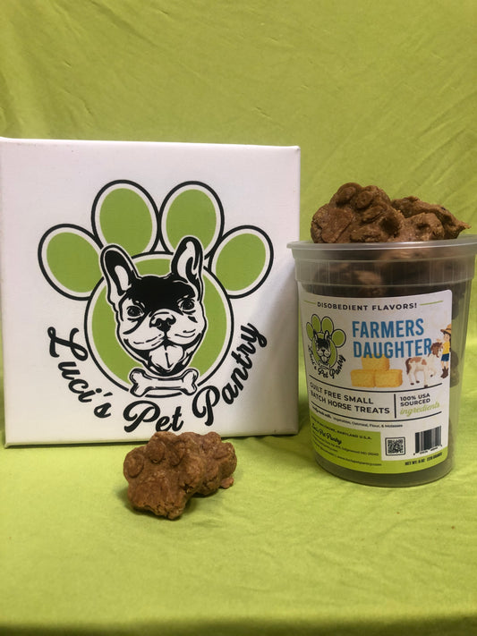 Farmer's Daughter - All Natural "Vegetable" Horse Treats - Disobedient Biscuits Bulk Tub