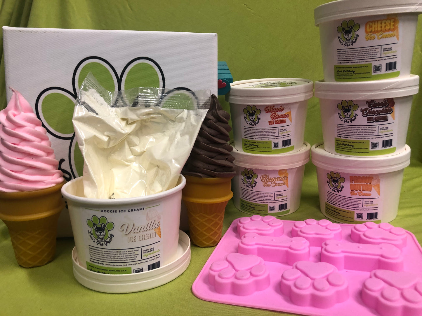 Roast Beef Flavored Frozen Doggie Ice Cream Mix - Just add water and freeze!