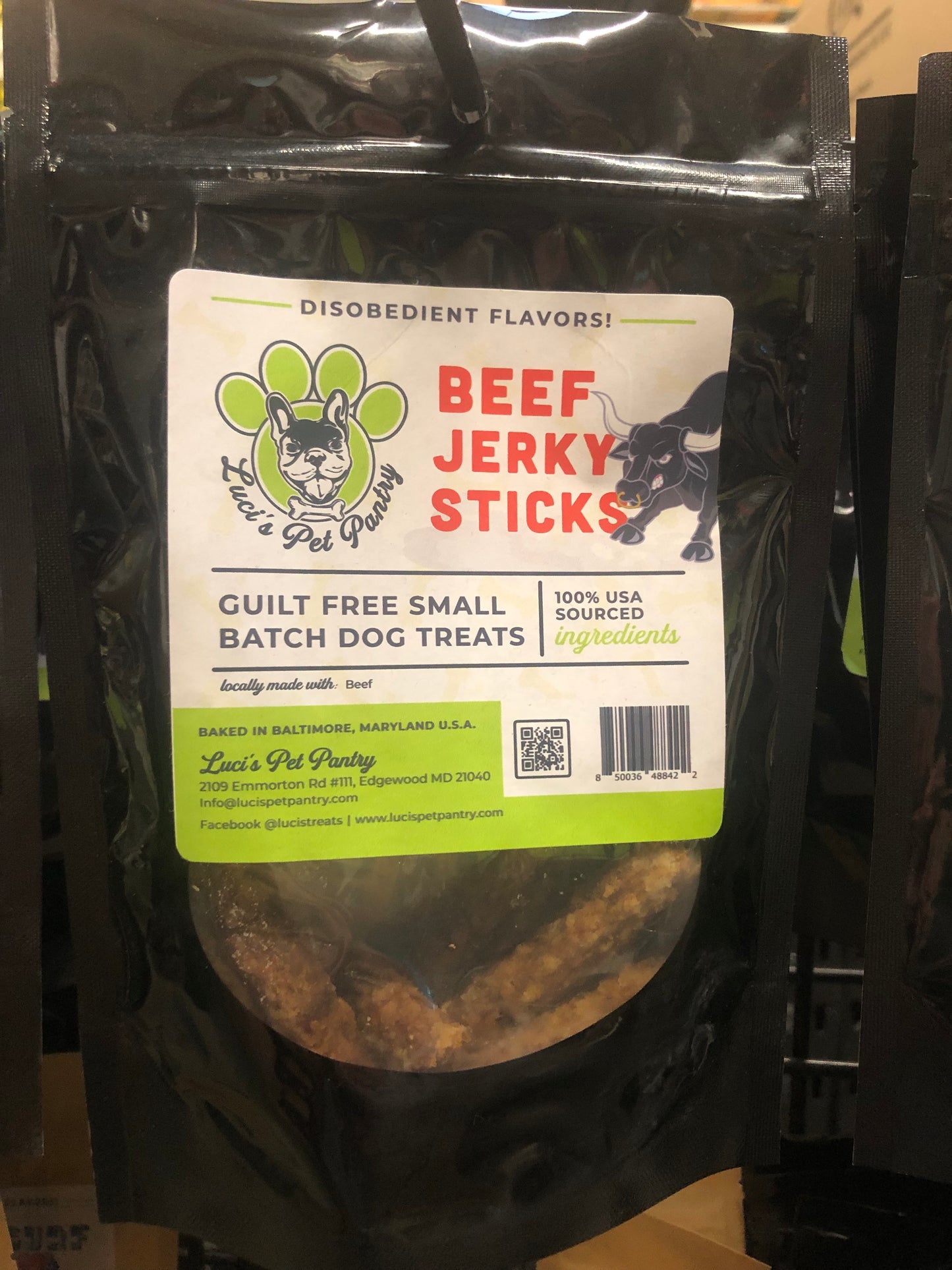 Sweet Potato Sticks - All Natural Single Ingredient Dog & Puppy Jerky Treats - 2 oz. Pouch
