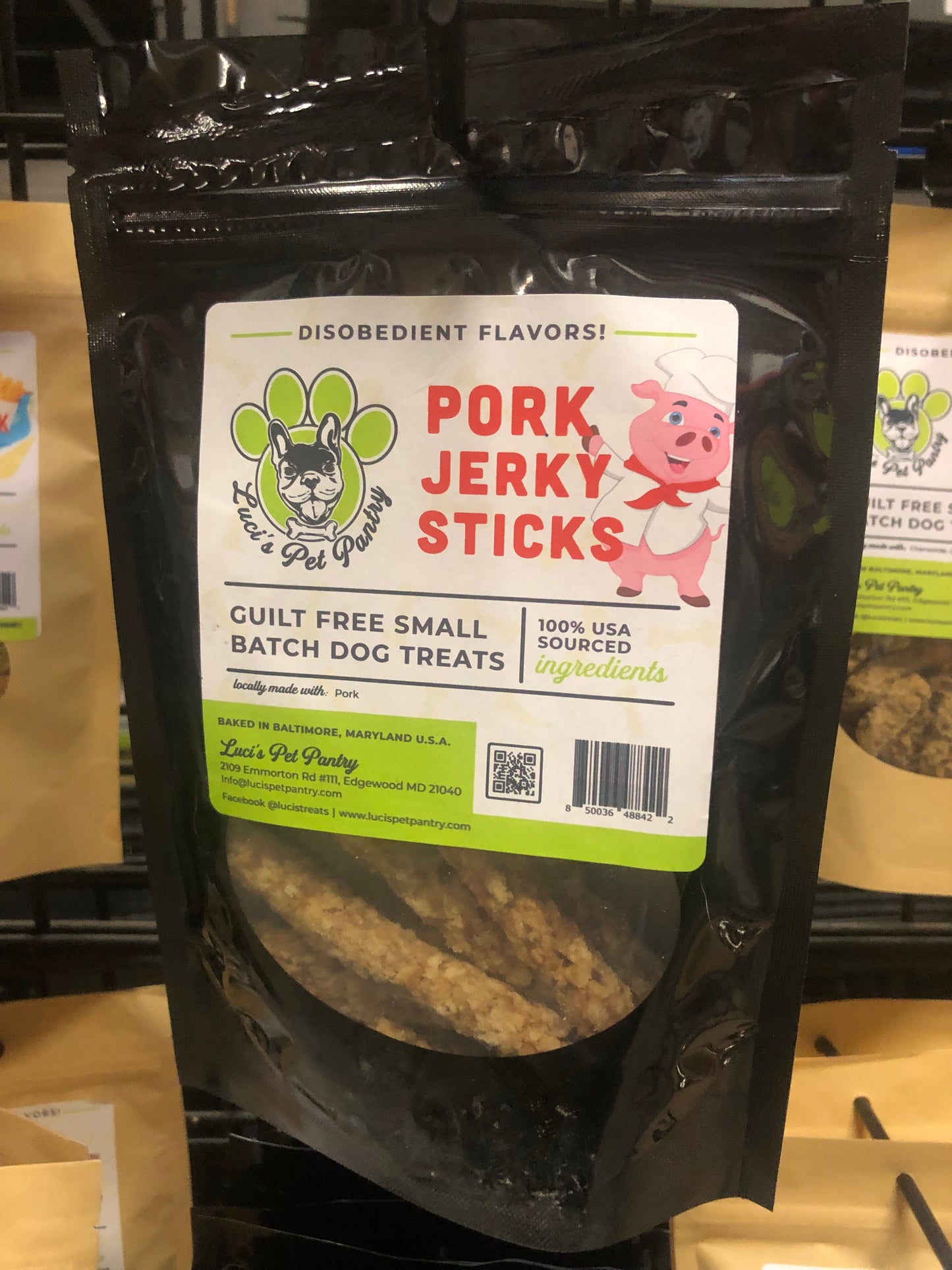Sweet Potato Sticks - All Natural Single Ingredient Dog & Puppy Jerky Treats - 2 oz. Pouch