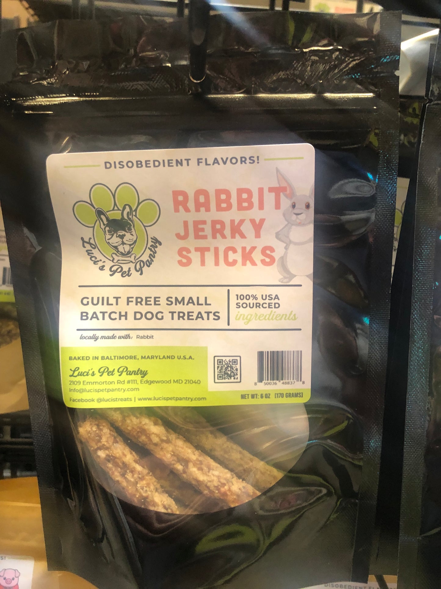 Sweet Potato Sticks - All Natural Single Ingredient Dog & Puppy Jerky Treats - 2 oz. Pouch