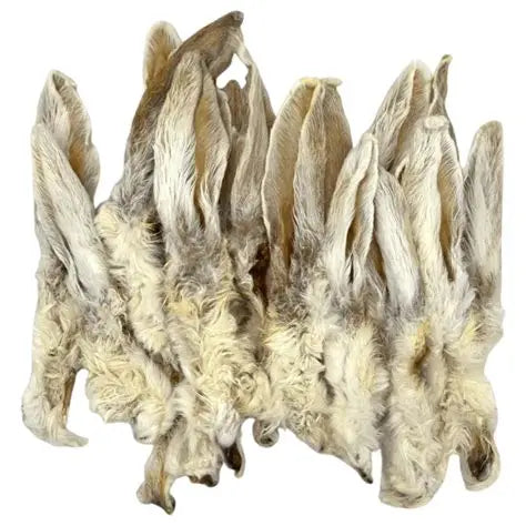 All Natural Rabbit Ears CHEWS: NO Rawhide! Protein Enriched Dog & Puppy Chew Sticks