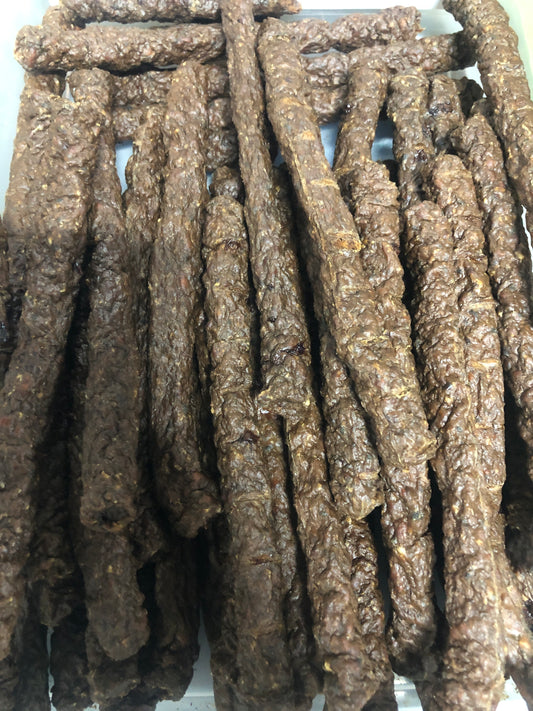 All Natural BEEF Sticks Dog & Puppy Treat : 8”-9” Protein Chew Sticks