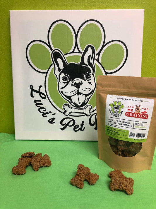 You Had Me @ Bacon - All Natural "Bacon" Dog & Puppy Treats - Disobedient Biscuits 6 oz. Pouch