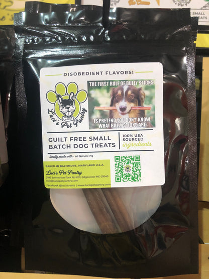 All Natural Bully Sticks Dog & Puppy Treat - 2 Pc. Pouch