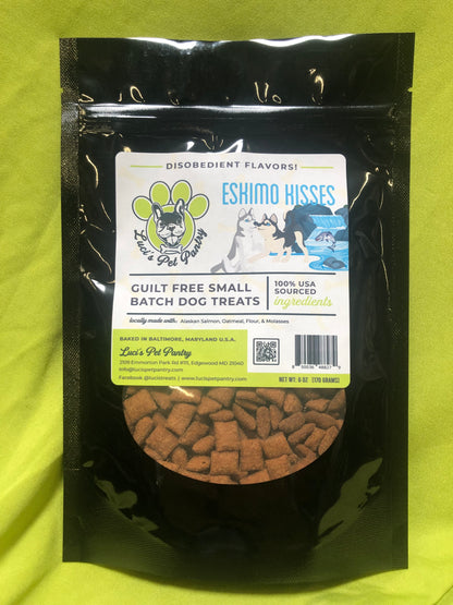 Eskimo Kisses - All Natural "Salmon" Cat & Kitten Disobedient Treats - 2 oz. Pouch