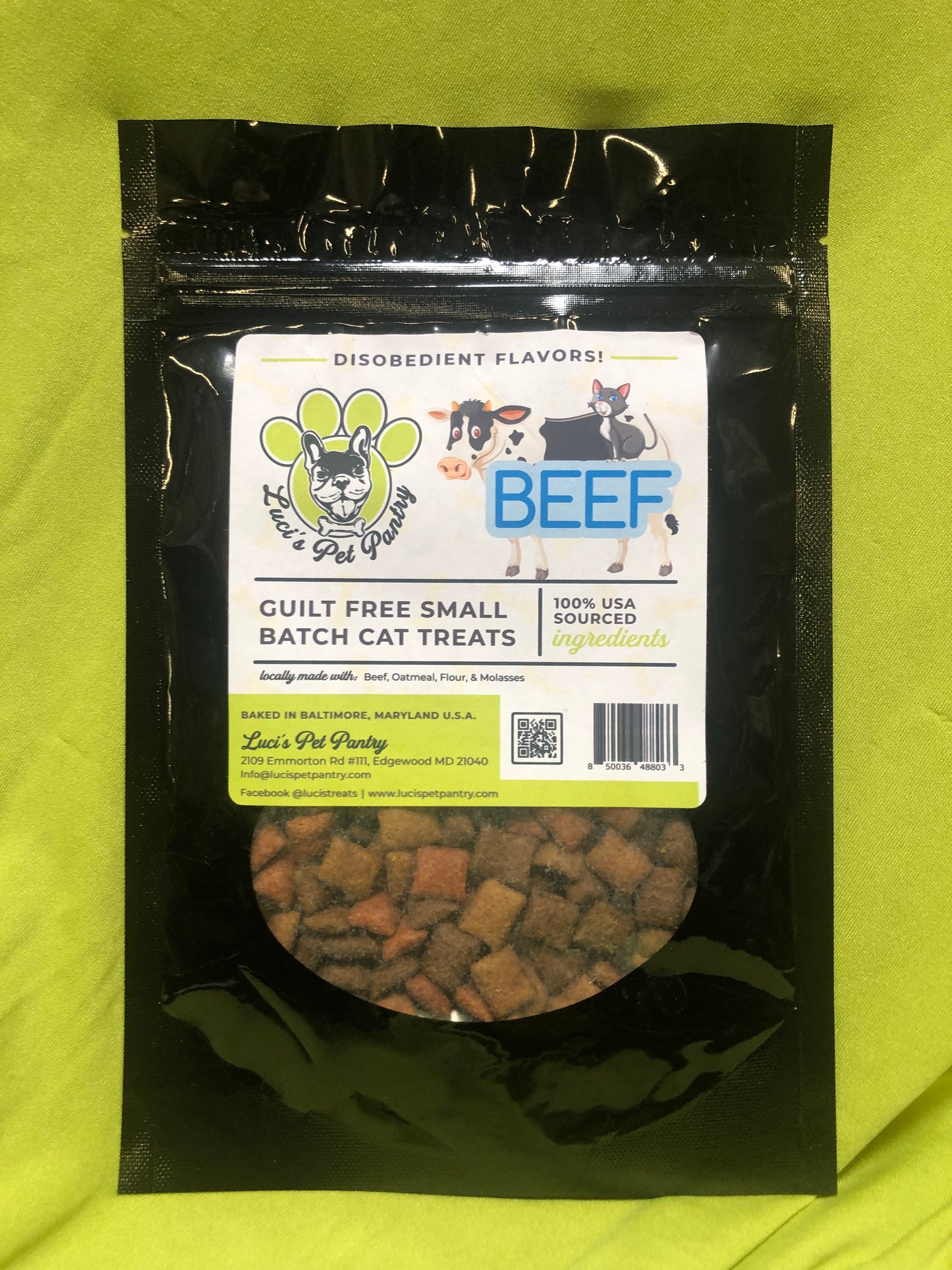 Cat Nip - All Natural "Cat Nip" Cat & Kitten Disobedient Treats - 2 oz. Pouch