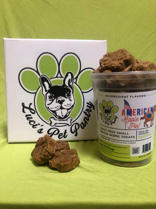 American Apple Pie - All Natural "Apple" Horse Treats - Disobedient Biscuits Bulk Tub