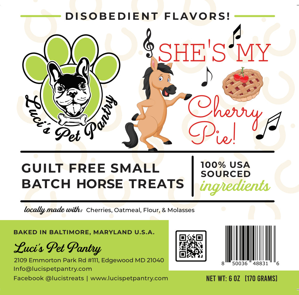 Mac Attack - All Natural "Mac & Cheese" Horse Treats - Disobedient Biscuits 6 oz. Pouch