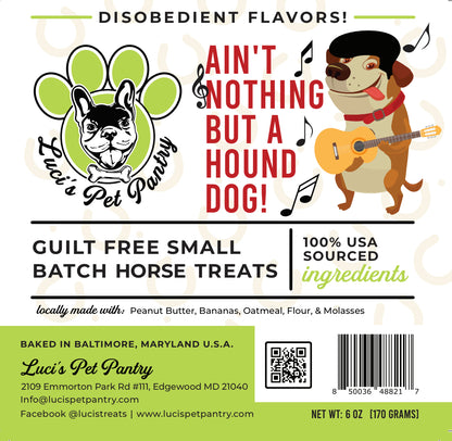 Georgia Peach - All Natural "Peach" Horse Treats - Disobedient Biscuits 6 oz. Pouch