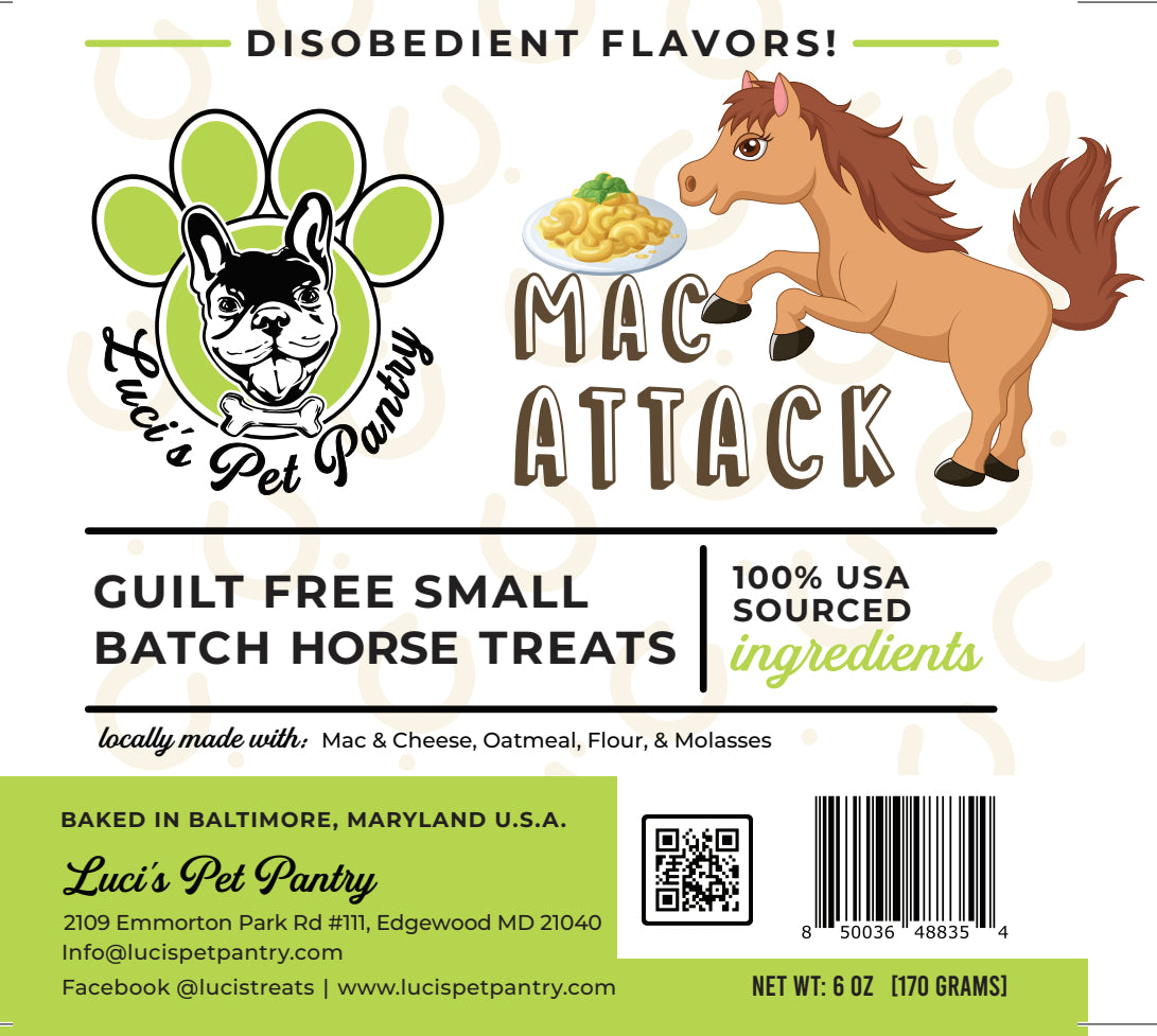 She's My Cherry Pie - All Natural "Cherry" Horse Treats - Disobedient Biscuits 6 oz. Pouch
