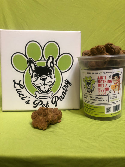 Mac Attack - All Natural "Mac & Cheese" Horse Treats - Disobedient Biscuits Bulk Tub