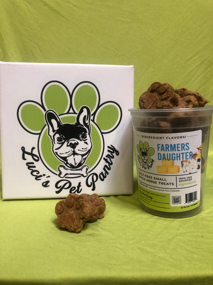 California Dreamin' - All Natural "Spinach & Mushroom" Horse Treats - Disobedient Biscuits Bulk Tub