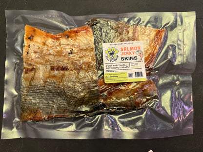 All Natural Dehydrated Salmon Skins For Dogs & Cats: Single Ingredient!