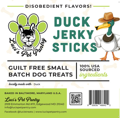 Vegan Beef Sticks - All Natural Single Ingredient Dog & Puppy Jerky Treats - 2 oz. Pouch