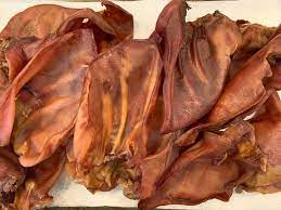 Dehydrated Giant Pig Ears All Natural Healthy Dog Chews