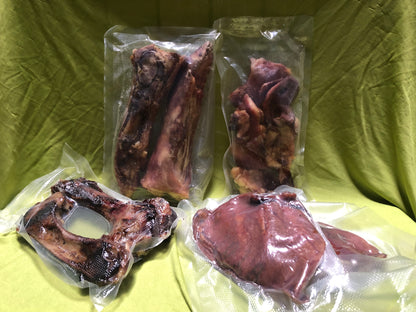 Dehydrated Porky The Pig Sample Pack All Natural Healthy Dog Chews